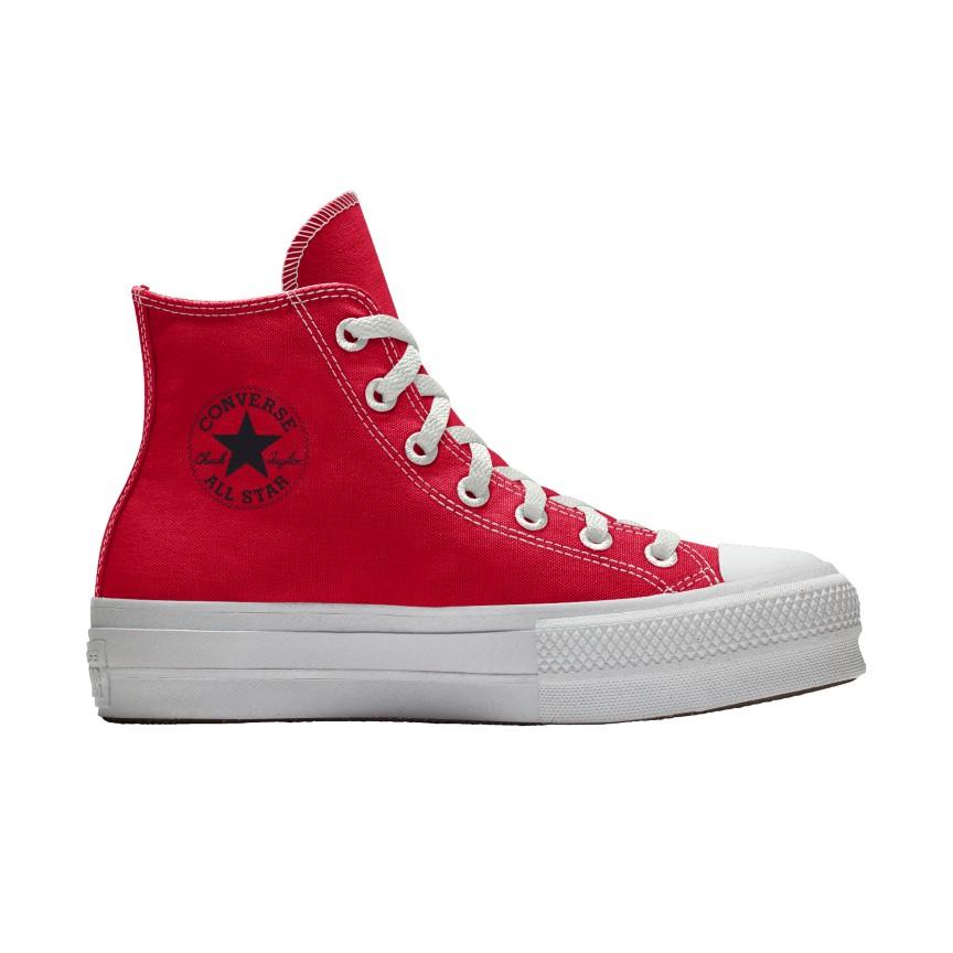 Giày Converse Custom Chuck Taylor All Star Lift Platform Surplus By You Cổ Cao Nam Đỏ