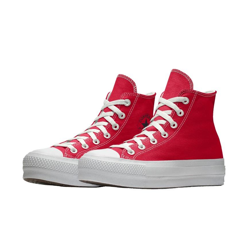 Giày Converse Custom Chuck Taylor All Star Lift Platform Surplus By You Cổ Cao Nam Đỏ