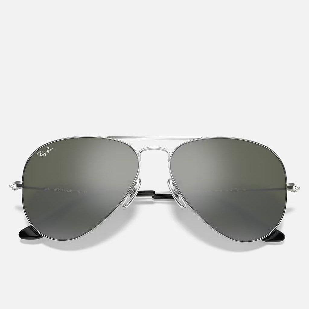 Kính Ray-Ban Aviator Mirror Bạc Xám Đậm