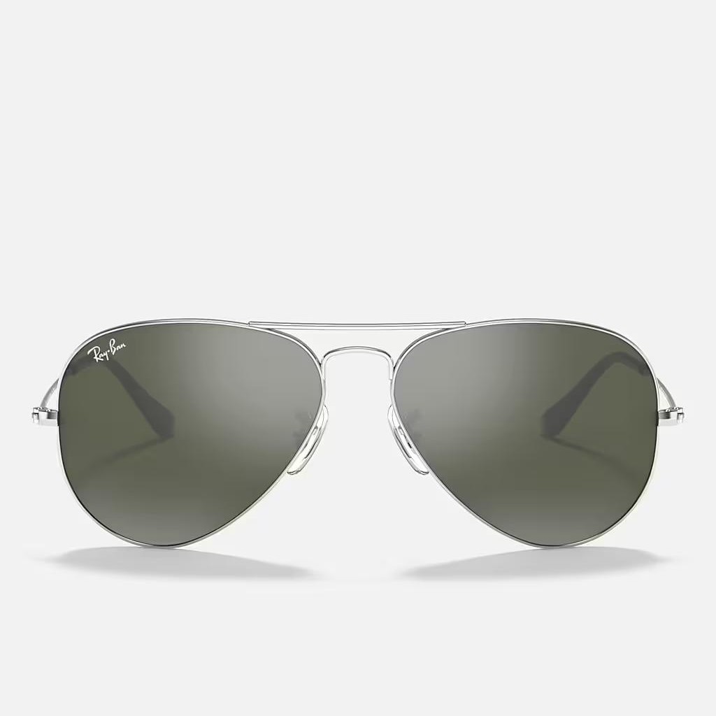 Kính Ray-Ban Aviator Mirror Bạc Xám Đậm