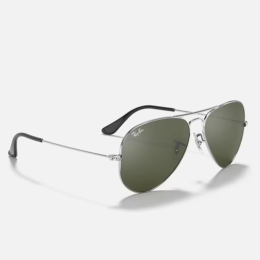 Kính Ray-Ban Aviator Mirror Bạc Xanh Lá