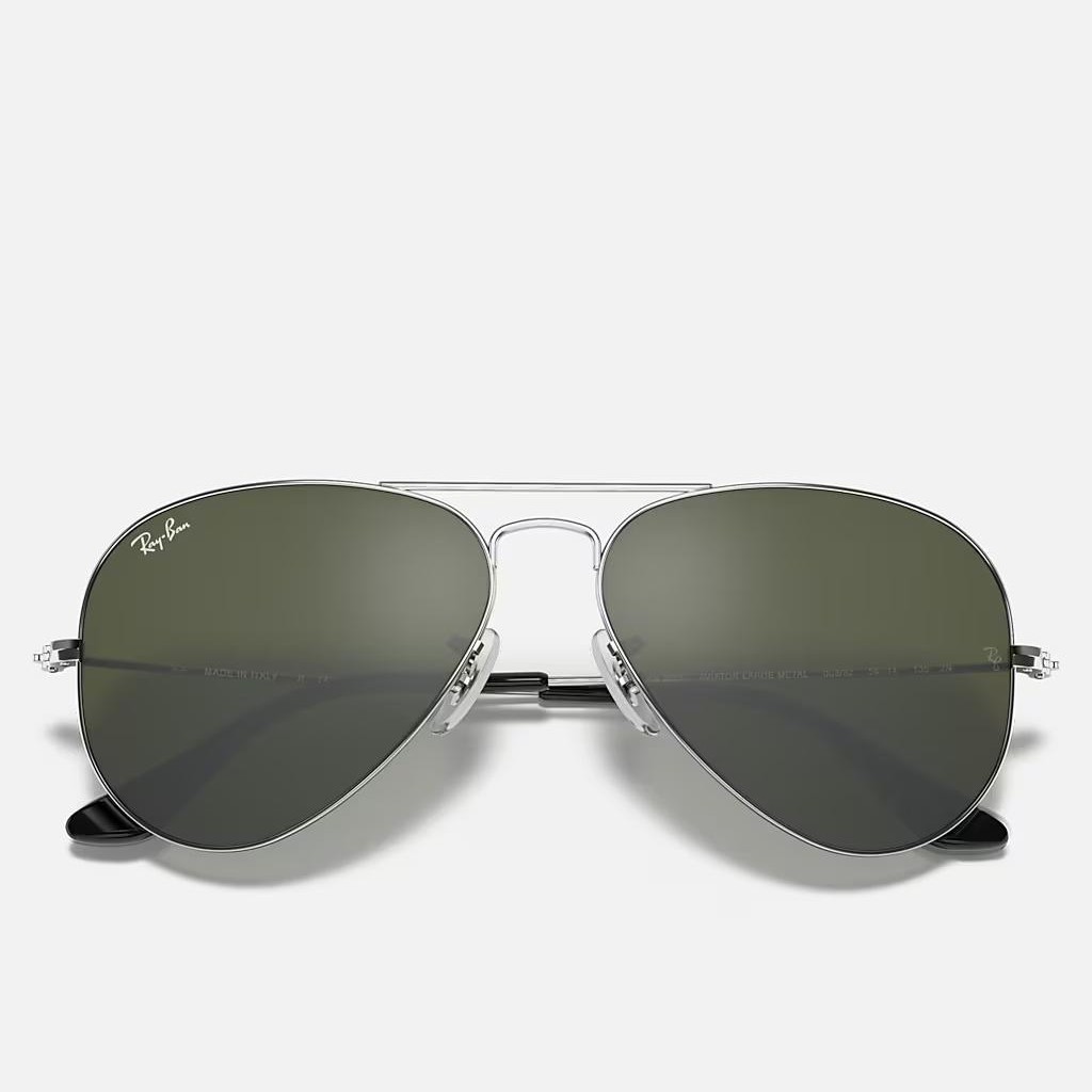 Kính Ray-Ban Aviator Mirror Bạc Xanh Lá