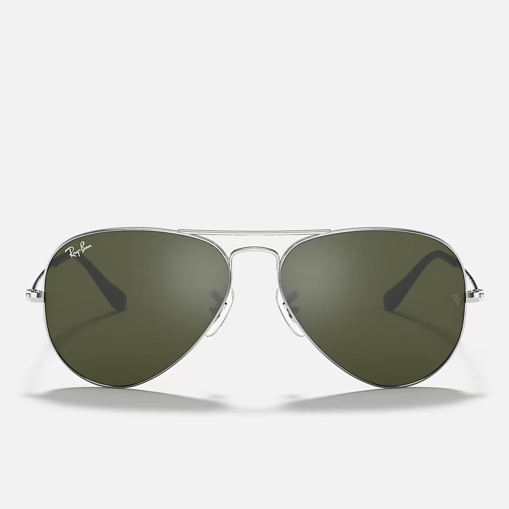 Kính Ray-Ban Aviator Mirror Bạc Xanh Lá