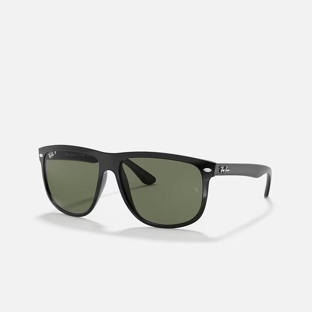 Kính Ray-Ban Boyfriend Đen Xanh Lá Đậm