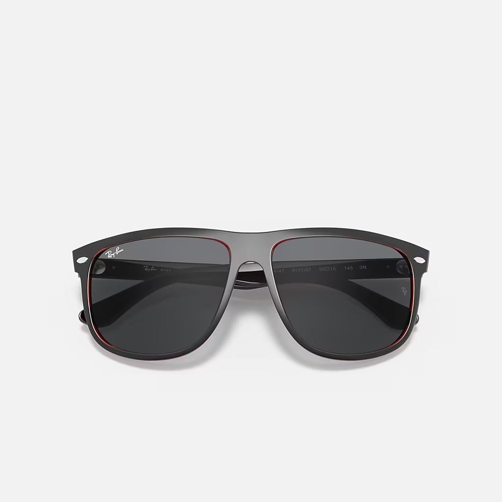 Kính Ray-Ban Boyfriend Đen Nhám Xám