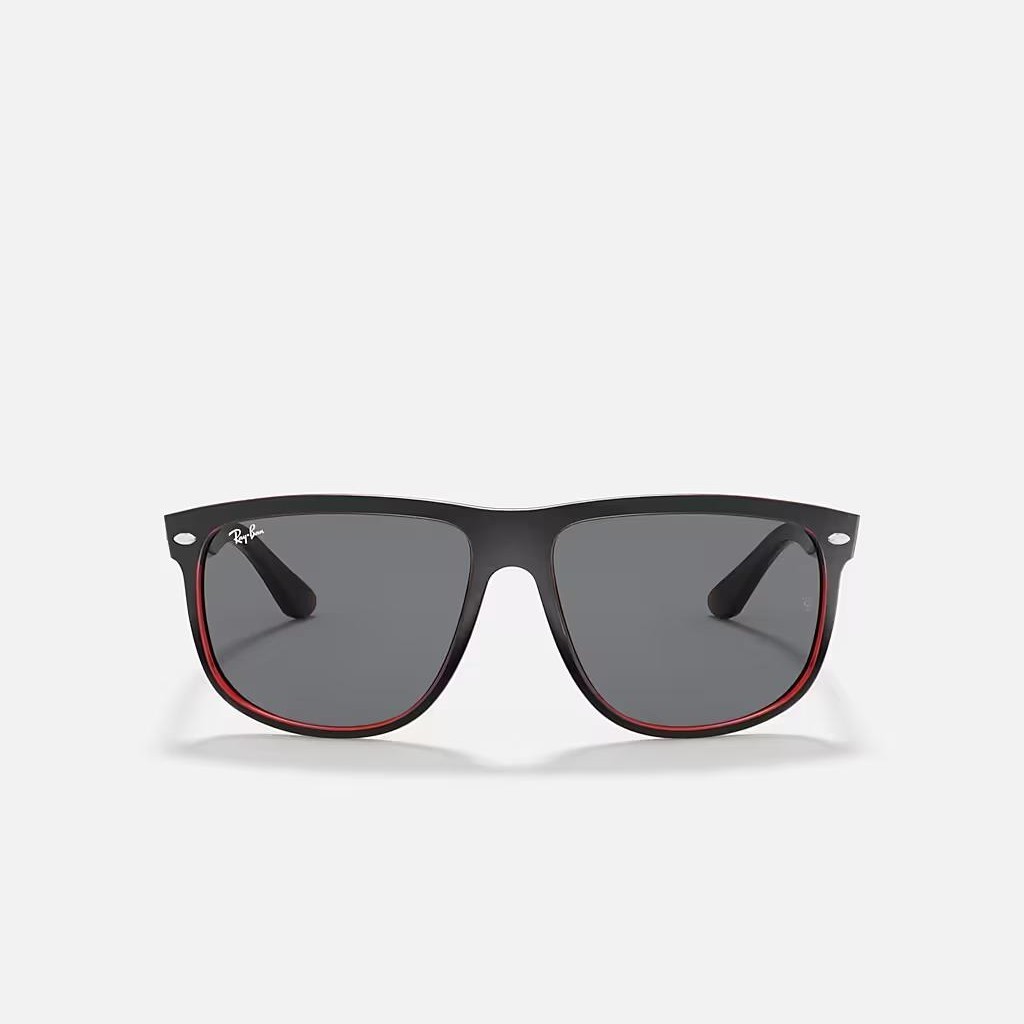 Kính Ray-Ban Boyfriend Đen Nhám Xám