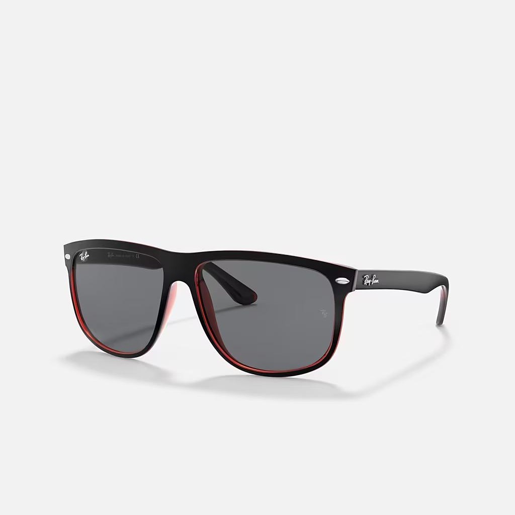 Kính Ray-Ban Boyfriend Đen Nhám Xám