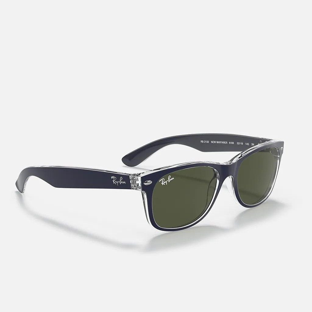 Kính Ray-Ban New Wayfarer Bicolor Xanh Dương Nhám Xanh Lá