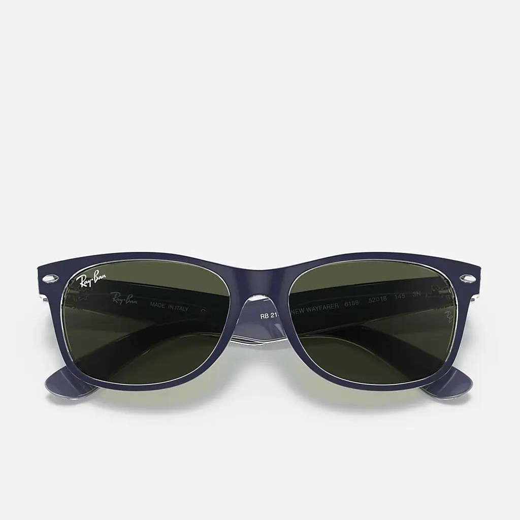 Kính Ray-Ban New Wayfarer Bicolor Xanh Dương Nhám Xanh Lá