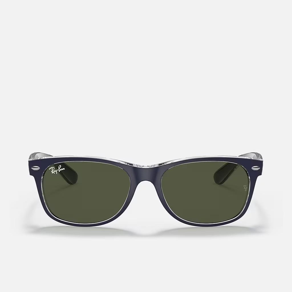 Kính Ray-Ban New Wayfarer Bicolor Xanh Dương Nhám Xanh Lá