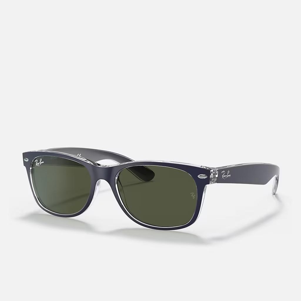 Kính Ray-Ban New Wayfarer Bicolor Xanh Dương Nhám Xanh Lá