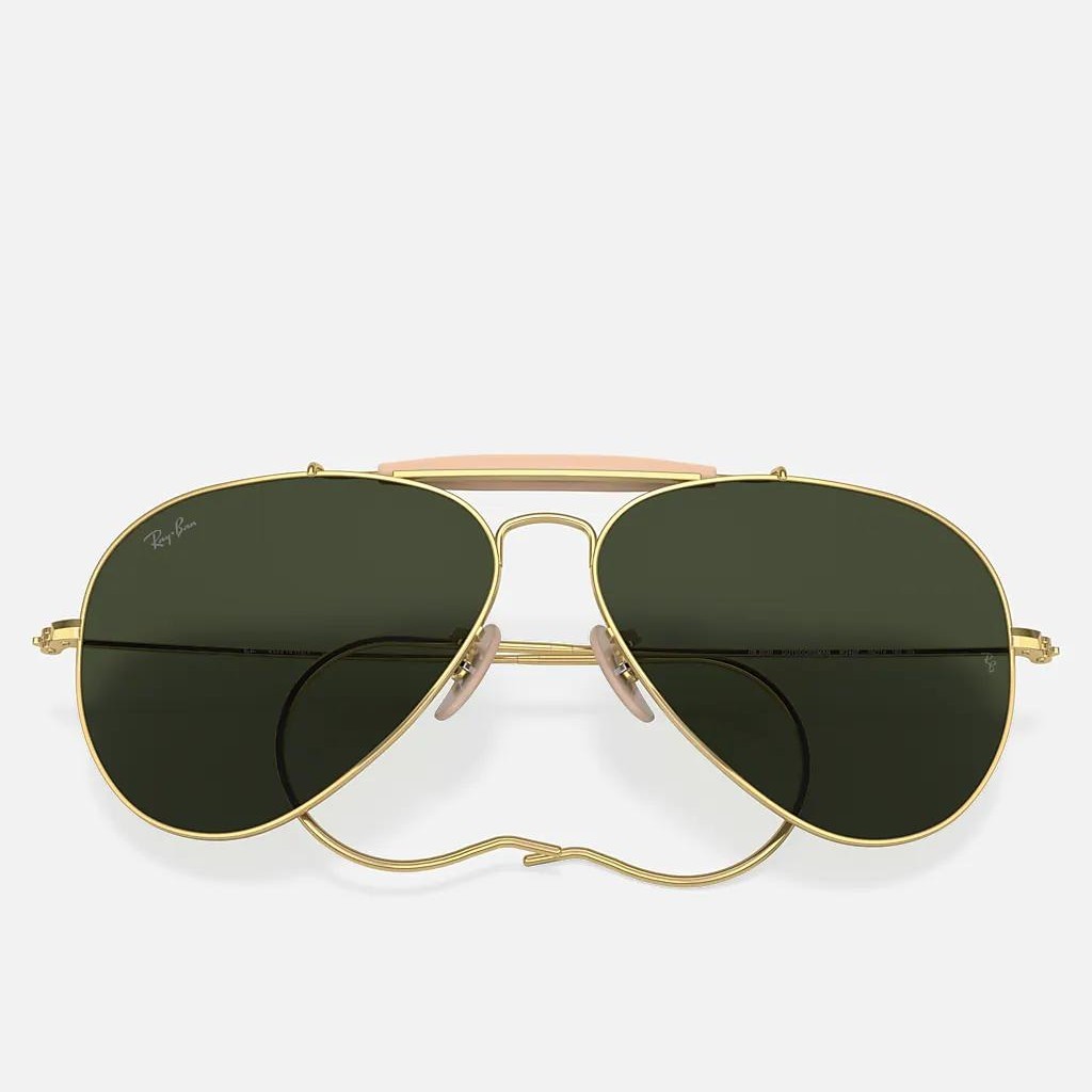 Kính Ray-Ban Outdoorsman | Aviation Collection Vàng Xanh Lá