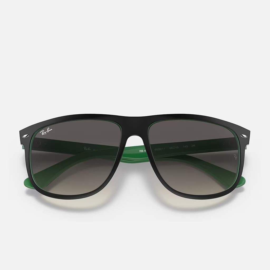 Kính Ray-Ban Boyfriend Đen Nhám Xám Sáng