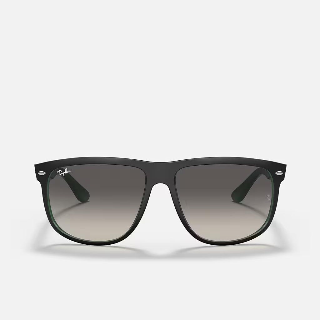 Kính Ray-Ban Boyfriend Đen Nhám Xám Sáng