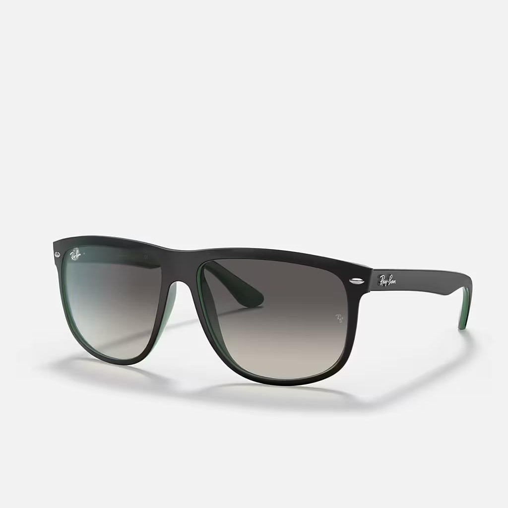 Kính Ray-Ban Boyfriend Đen Nhám Xám Sáng