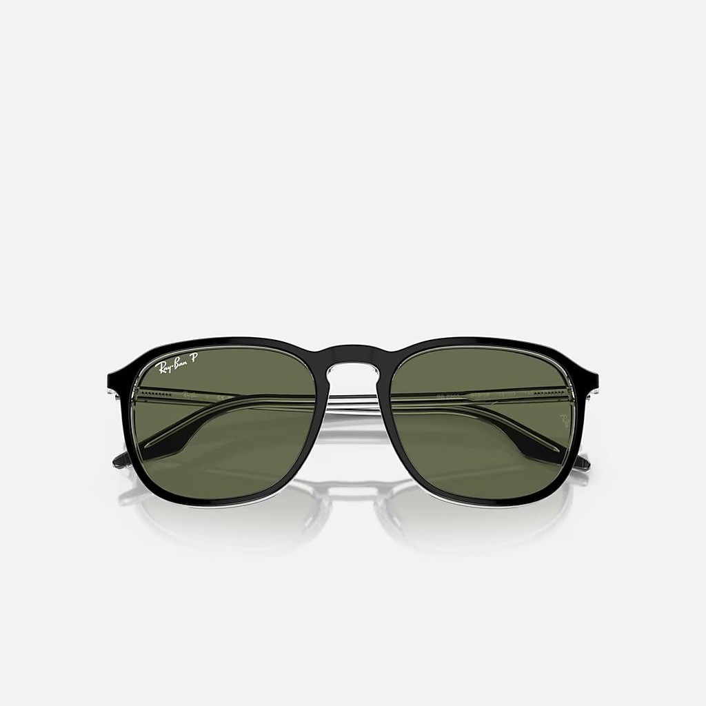 Kính Ray-Ban Rb2203 Đen Trong Xanh Lá