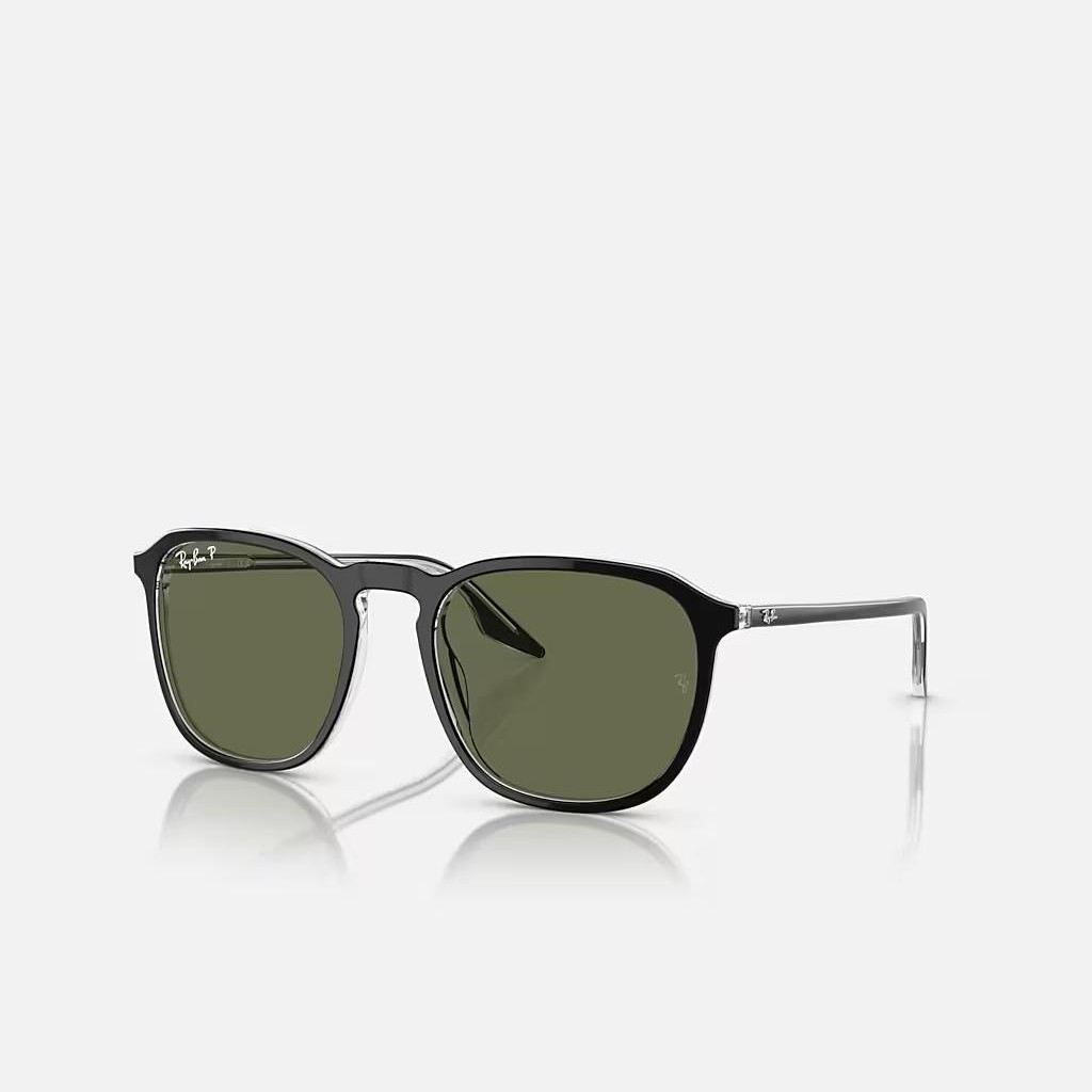 Kính Ray-Ban Rb2203 Đen Trong Xanh Lá