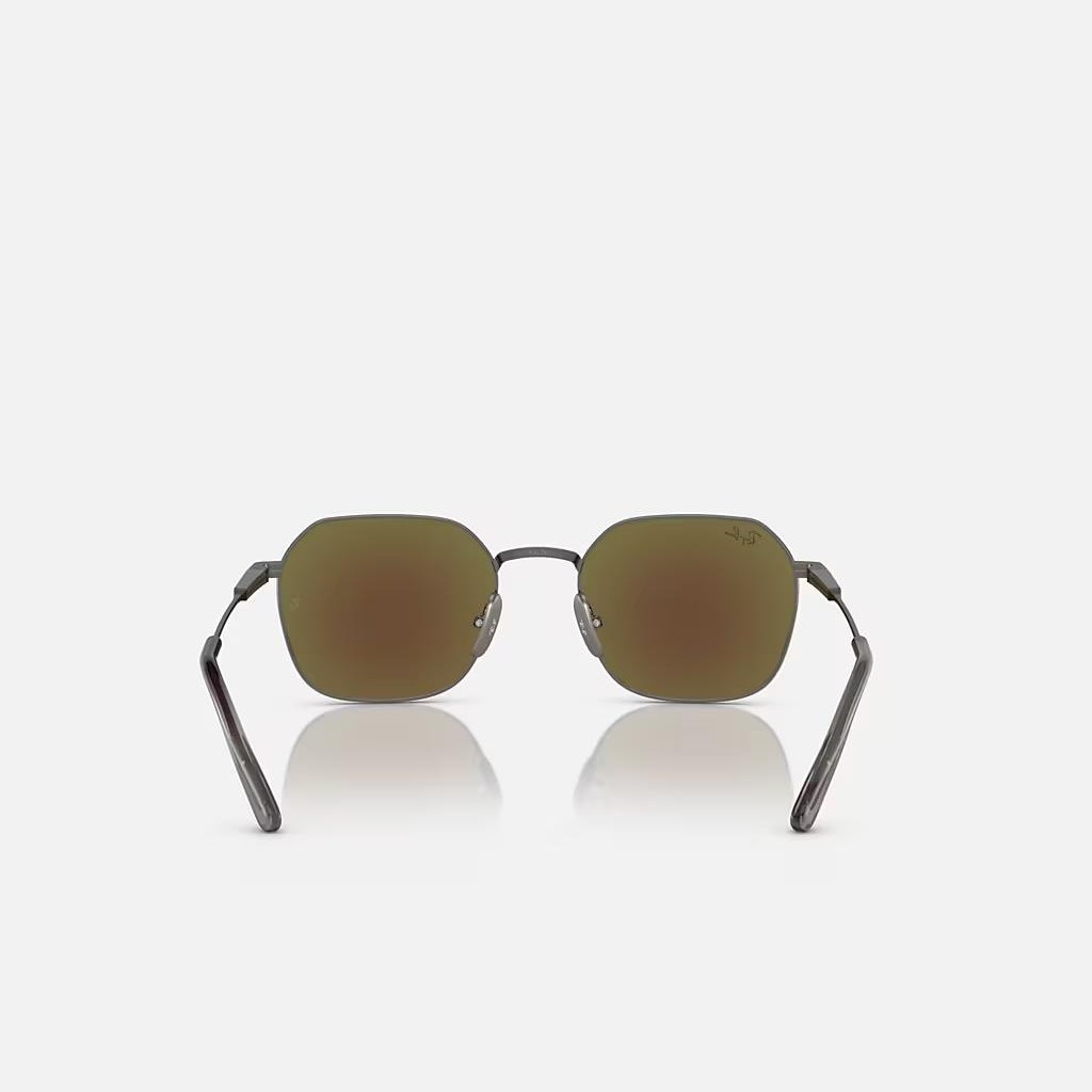 Kính Ray-Ban Jim Titanium Xám Xanh Dương