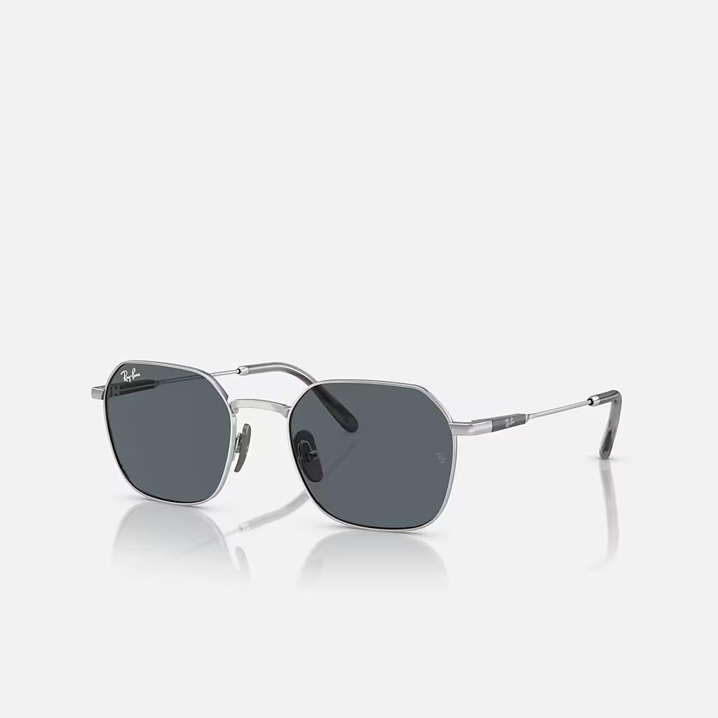 Kính Ray-Ban Jim Titanium Bạc Xanh Dương