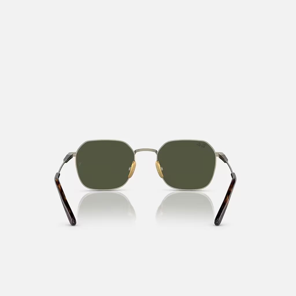 Kính Ray-Ban Jim Titanium Vàng Xanh Lá