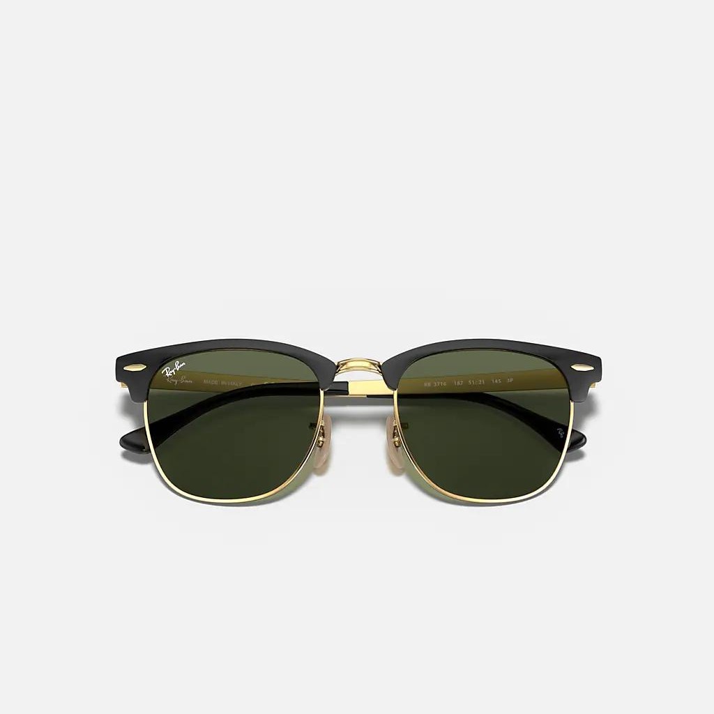 Kính Ray-Ban Clubmaster Metal Đen Xanh Lá