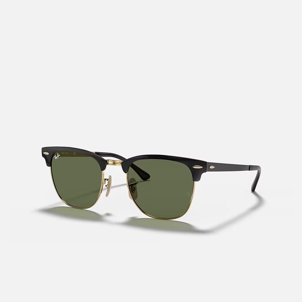 Kính Ray-Ban Clubmaster Metal Đen Xanh Lá