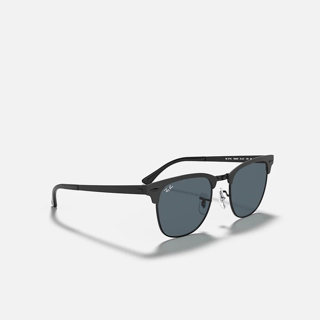 Kính Ray-Ban Clubmaster Metal Đen Nhám Xanh Lá