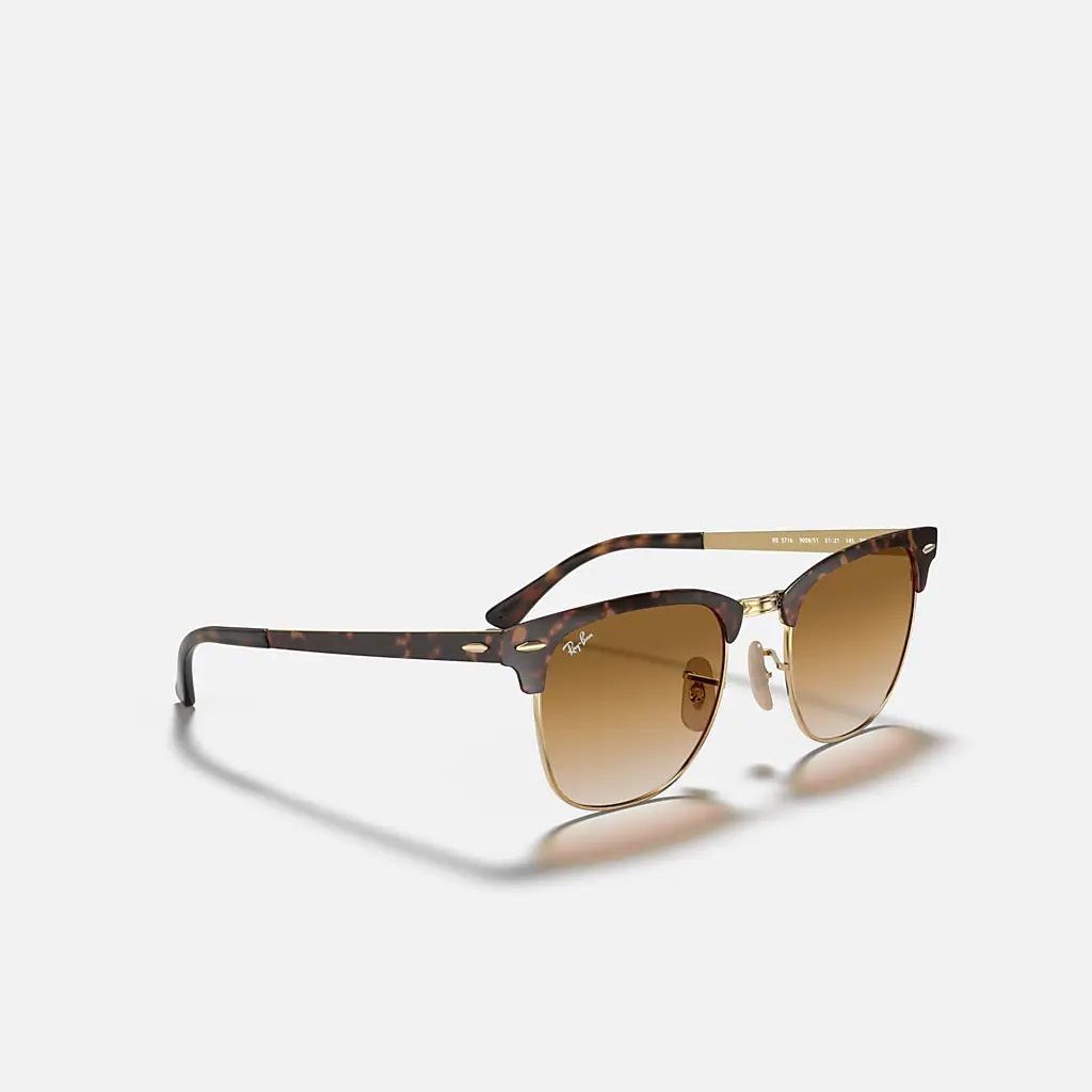 Kính Ray-Ban Clubmaster Metal Vàng Nâu