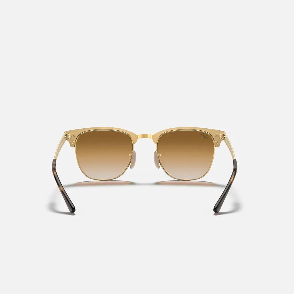 Kính Ray-Ban Clubmaster Metal Vàng Nâu