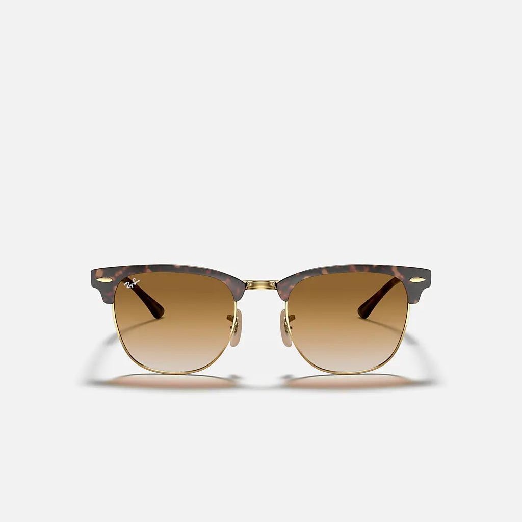 Kính Ray-Ban Clubmaster Metal Vàng Nâu