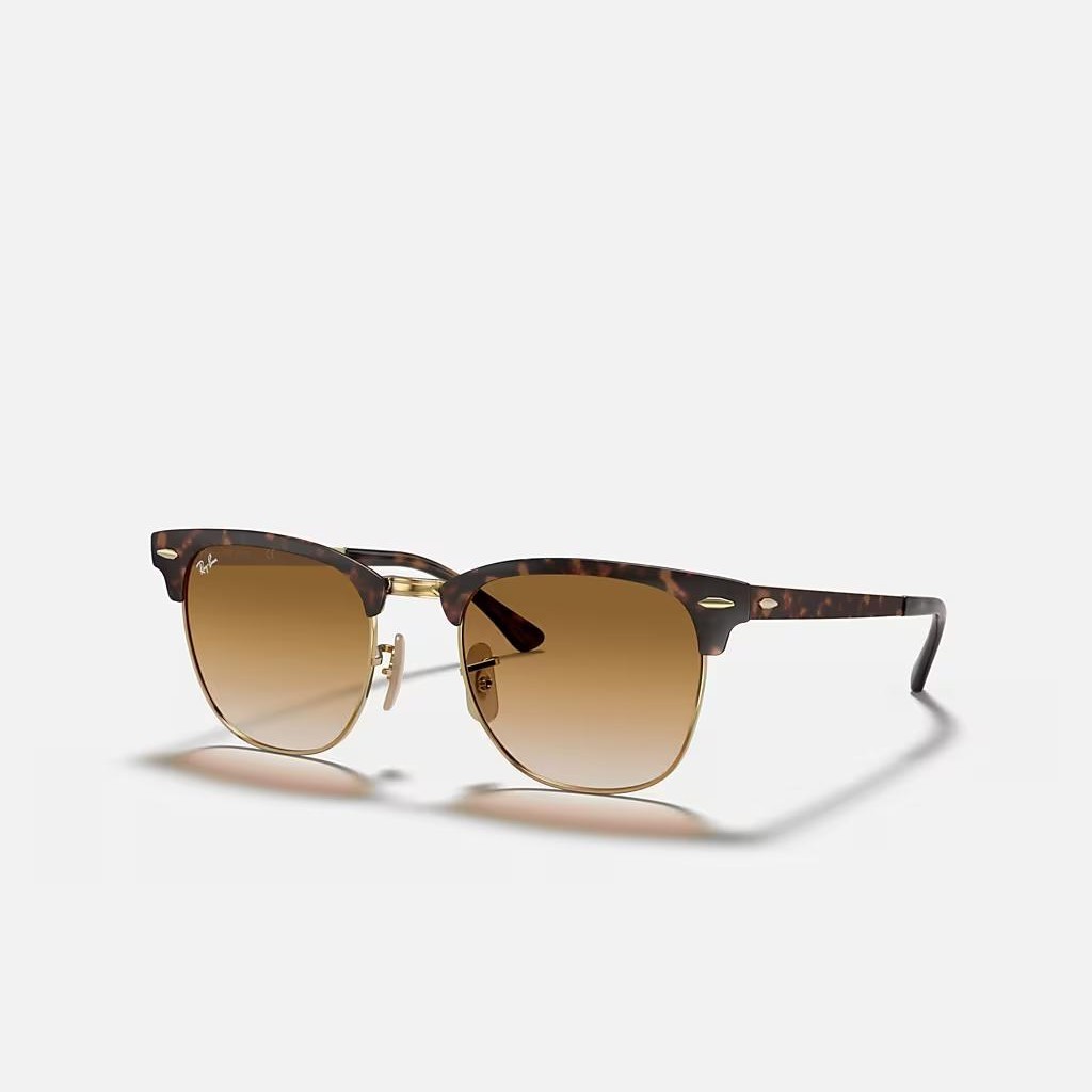 Kính Ray-Ban Clubmaster Metal Vàng Nâu