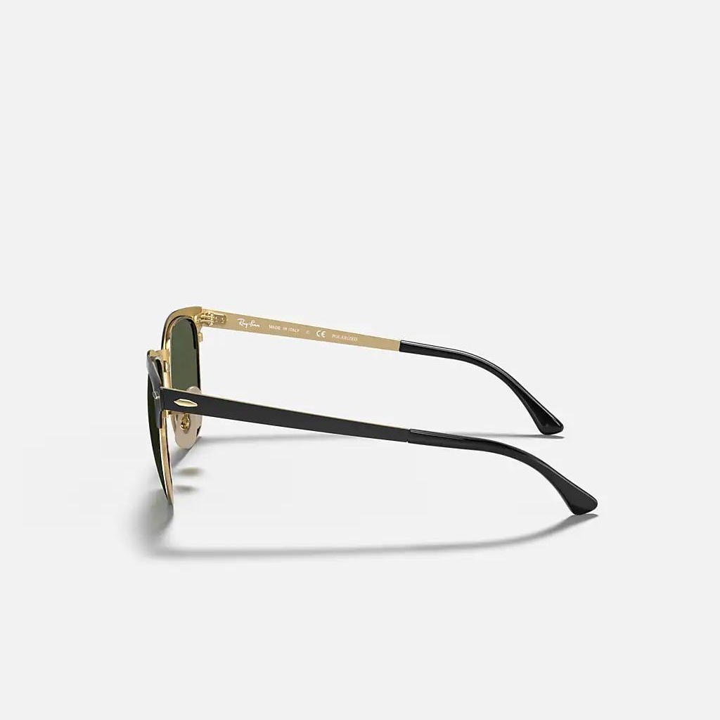 Kính Ray-Ban Clubmaster Metal Polarized Đen Xanh Lá 