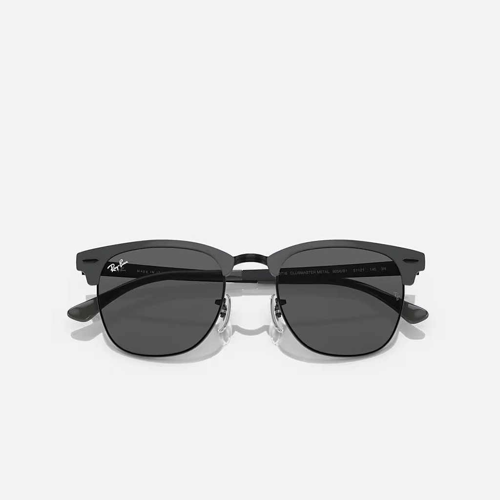 Kính Ray-Ban Clubmaster Metal Đen Xám Đậm