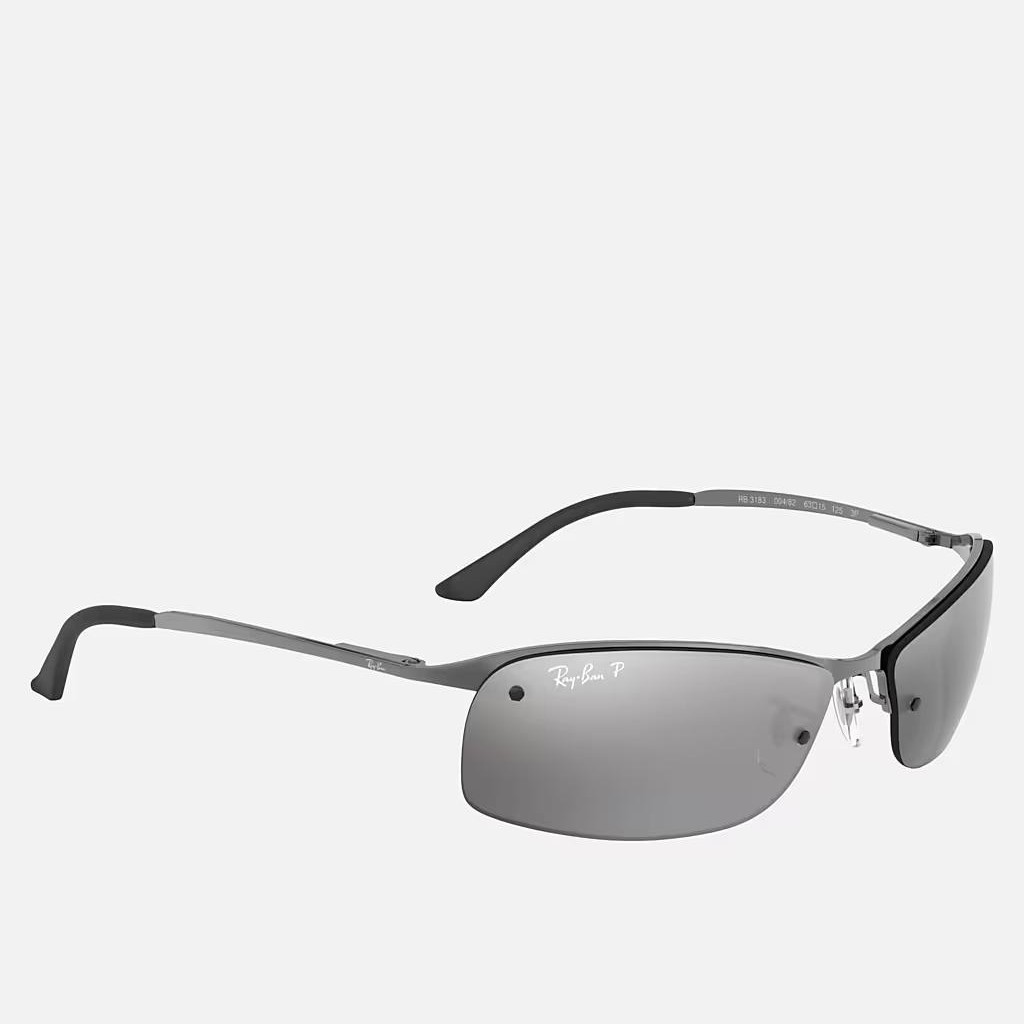 Kính Ray-Ban Rb3183 Polarized Xám Bạc