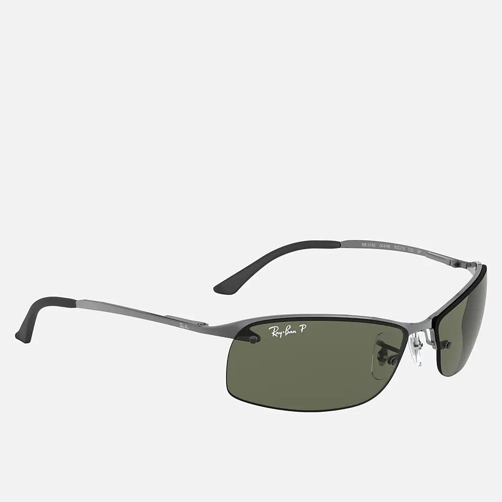 Kính Ray-Ban Rb3183 Polarized Xám Xanh Lá