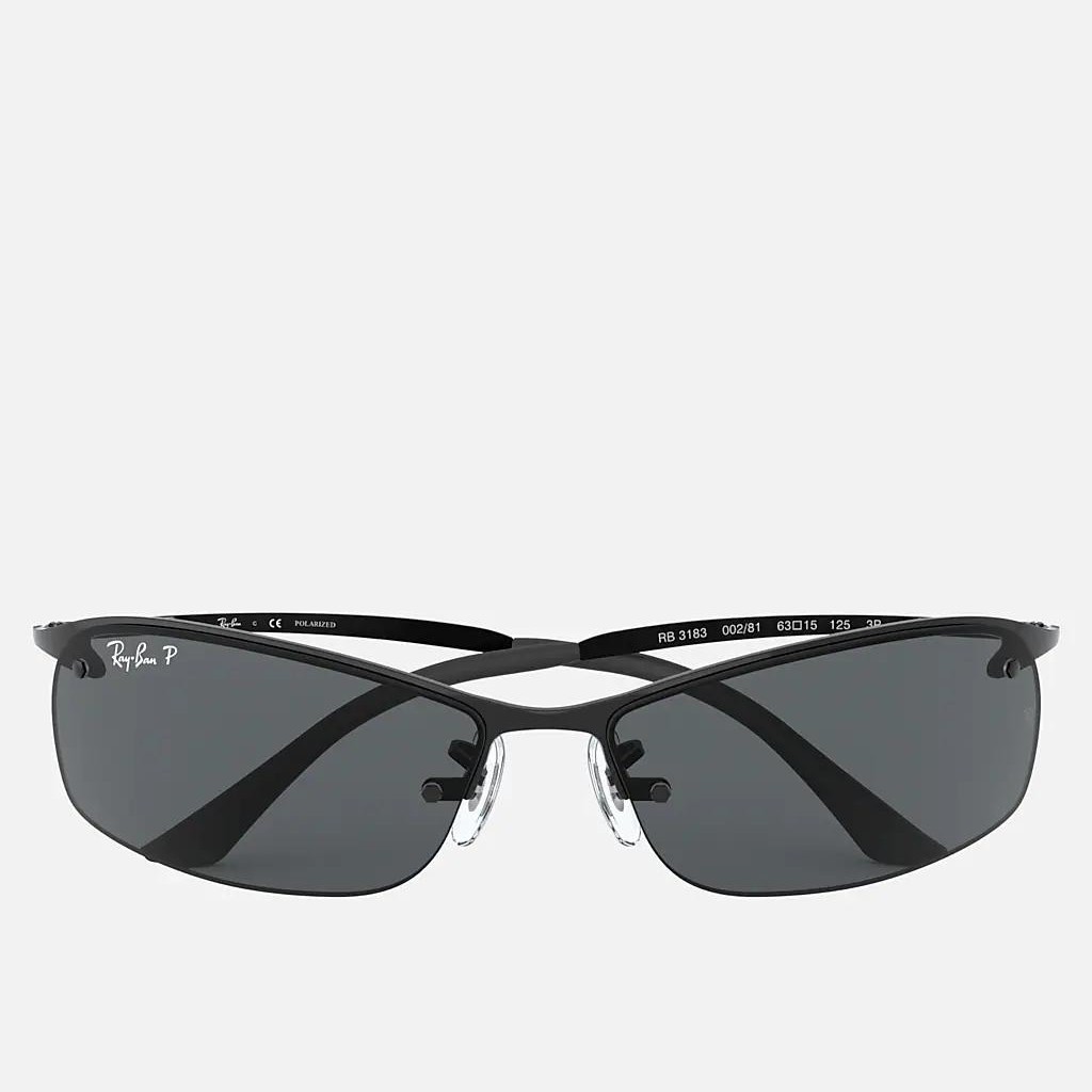 Kính Ray-Ban Rb3183 Polarized Đen Xám