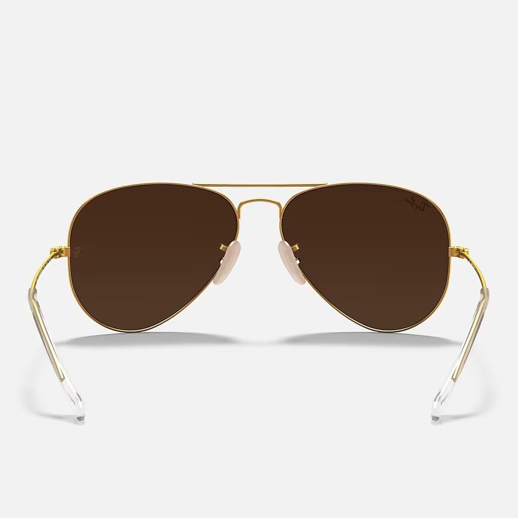 Kính Ray-Ban Aviator Flash Lenses Vàng Nhám Xanh Lá