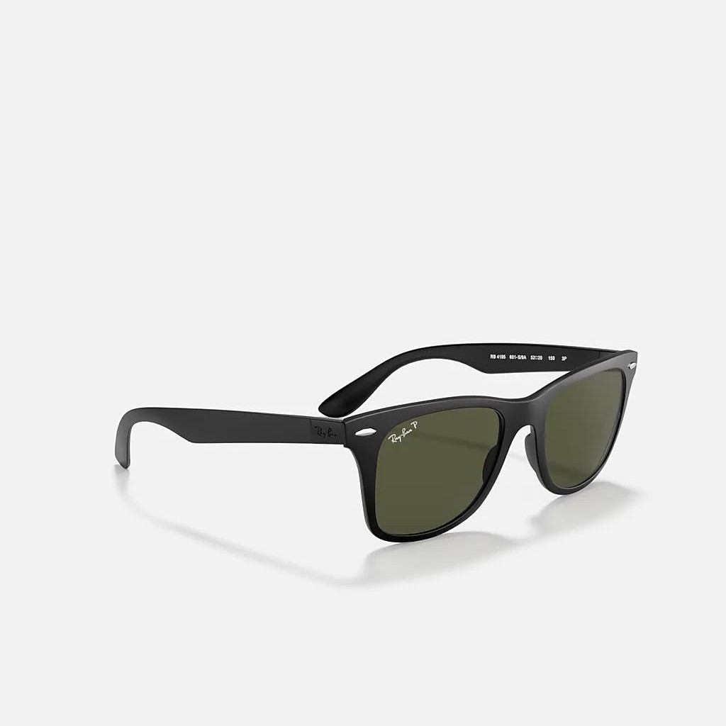 Kính Ray-Ban Wayfarer Liteforce Đen Nhám Xanh Lá