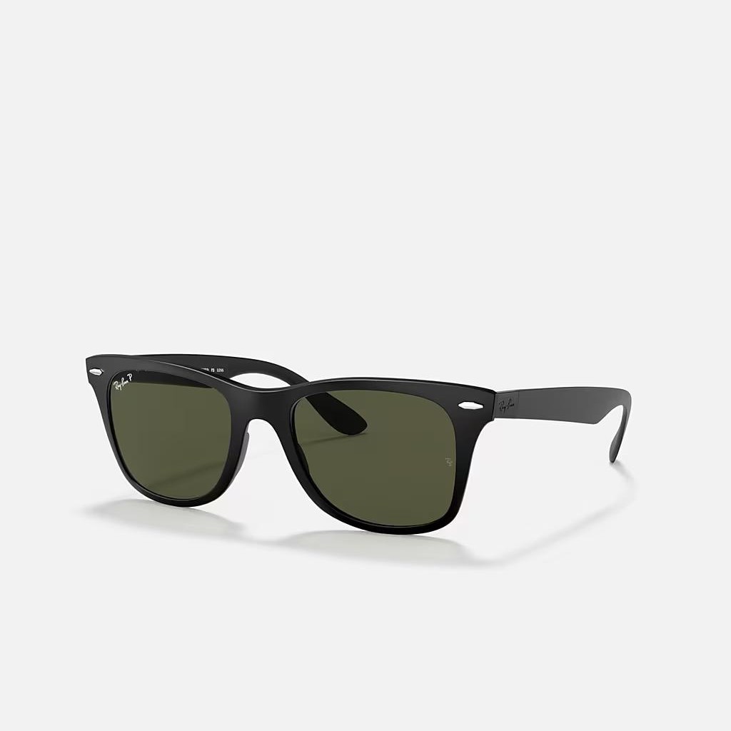 Kính Ray-Ban Wayfarer Liteforce Đen Nhám Xanh Lá