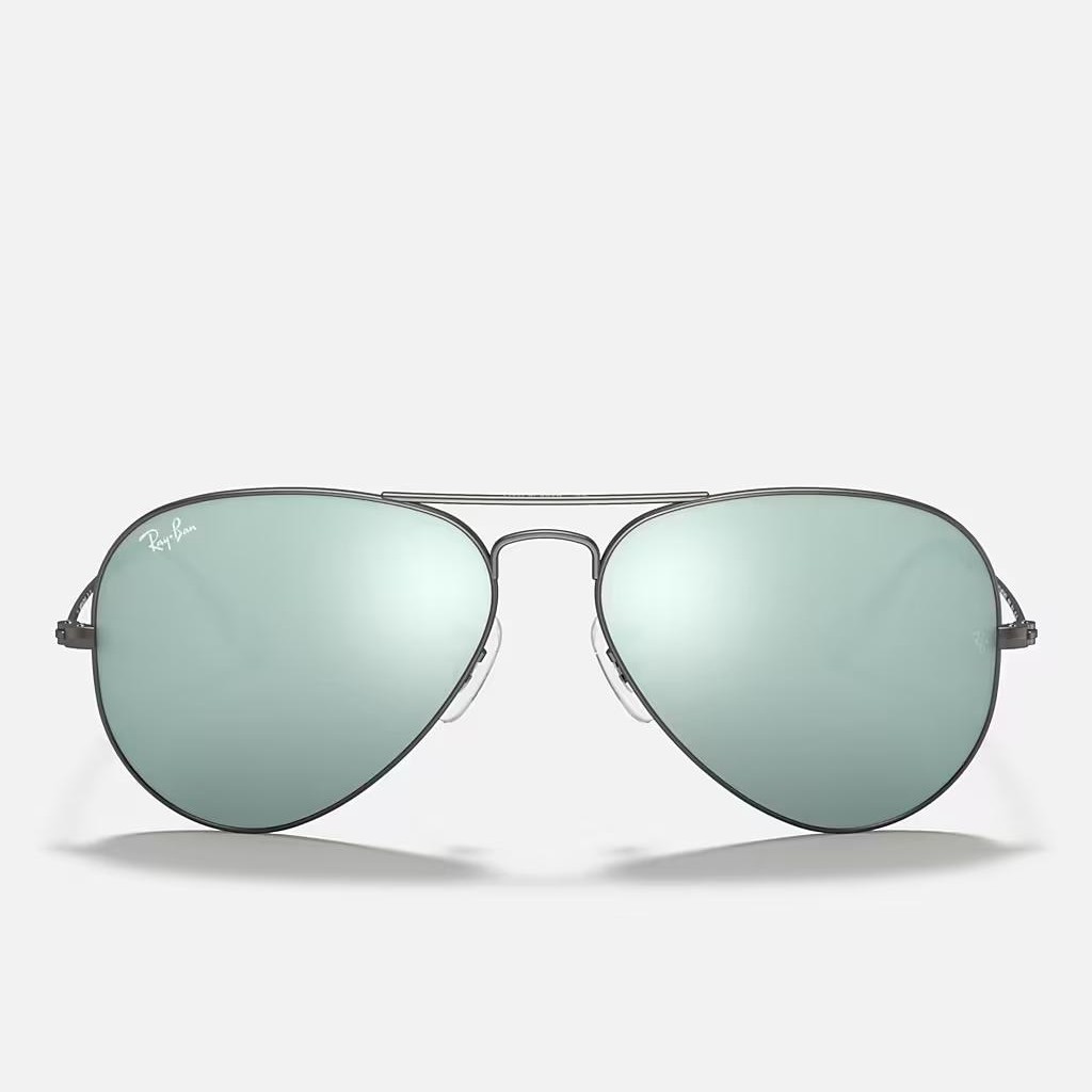 Kính Ray-Ban Aviator Flash Lenses Xám Nhám Bạc