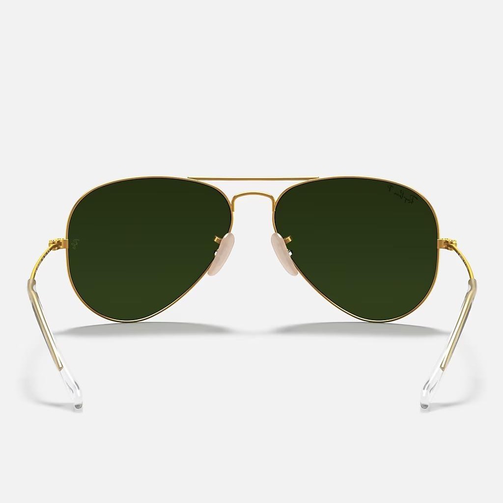 Kính Ray-Ban Aviator Flash Lenses Polarized Vàng Nhám Xanh Dương