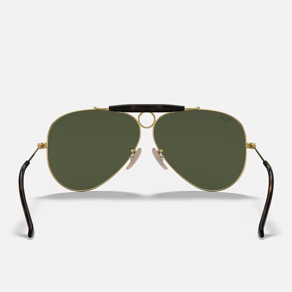 Kính Ray-Ban Shooter Havana Collection Vàng Xanh Lá