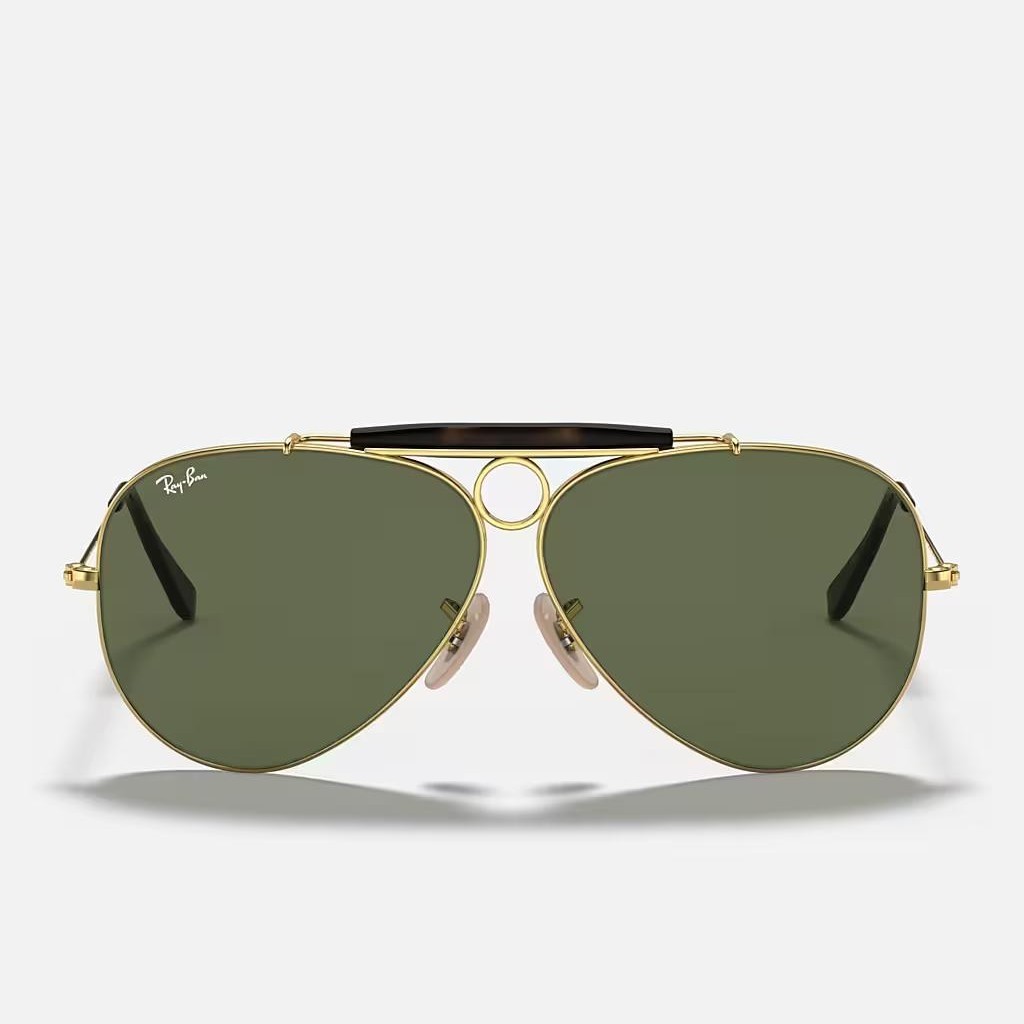 Kính Ray-Ban Shooter Havana Collection Vàng Xanh Lá