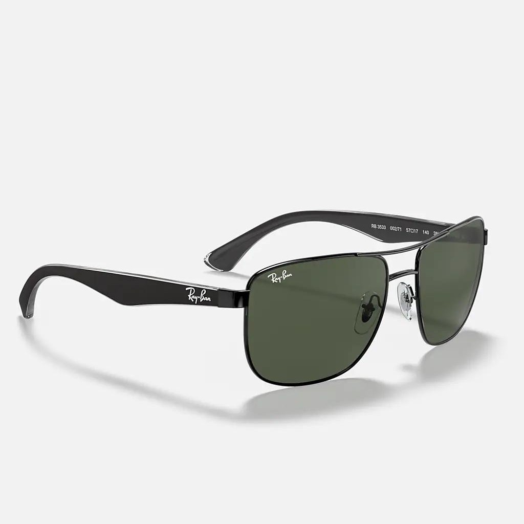 Kính Ray-Ban Rb3533 Đen Xanh Lá