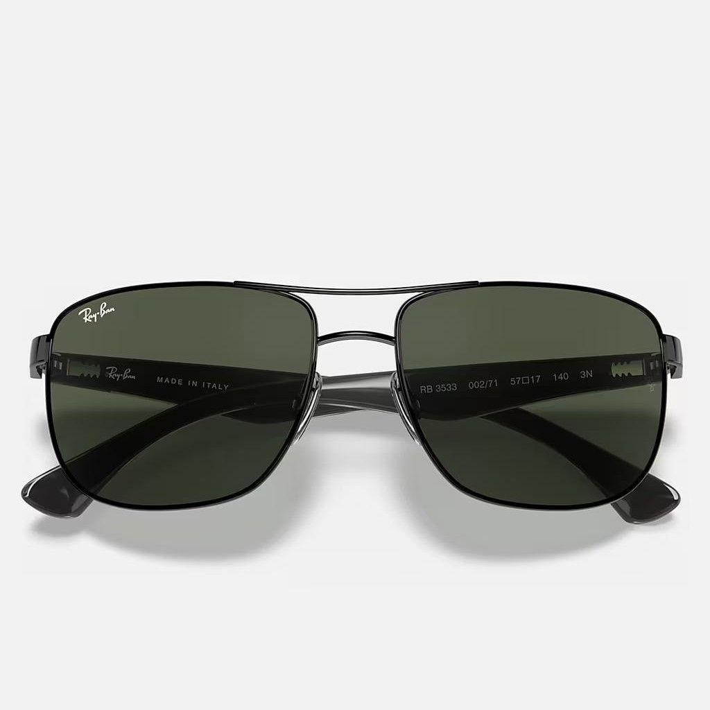 Kính Ray-Ban Rb3533 Đen Xanh Lá