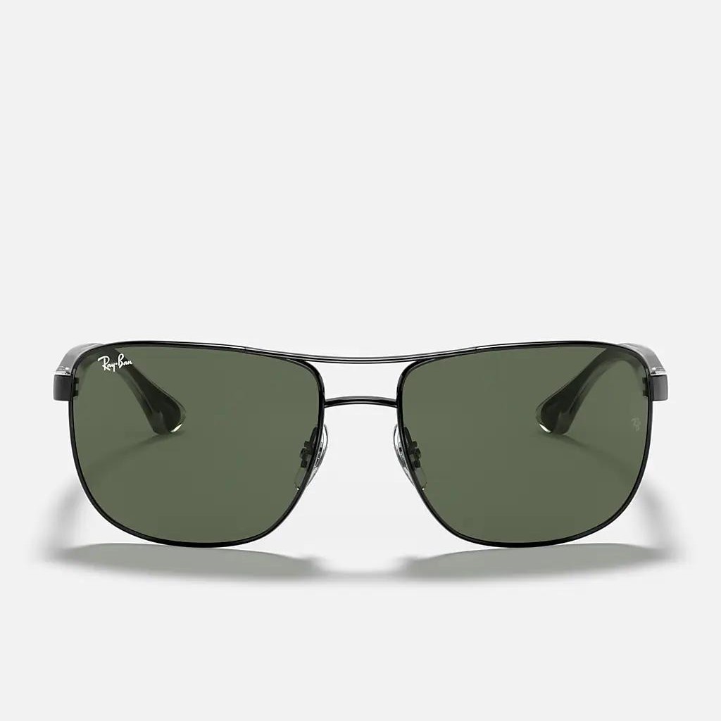 Kính Ray-Ban Rb3533 Đen Xanh Lá