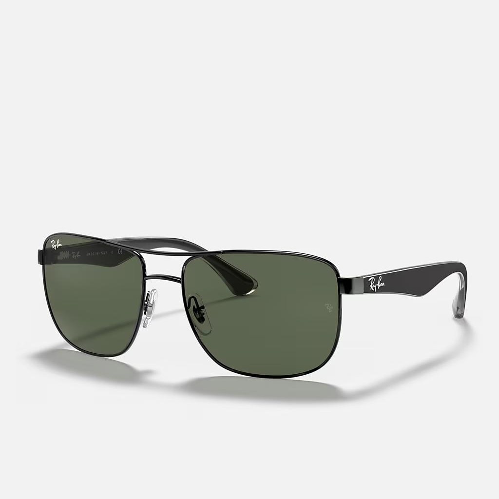 Kính Ray-Ban Rb3533 Đen Xanh Lá