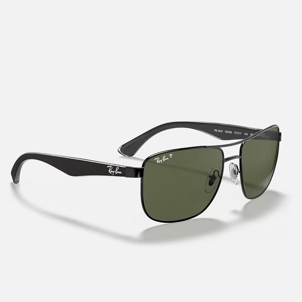 Kính Ray-Ban Rb3533 Polarized Đen Xanh Lá