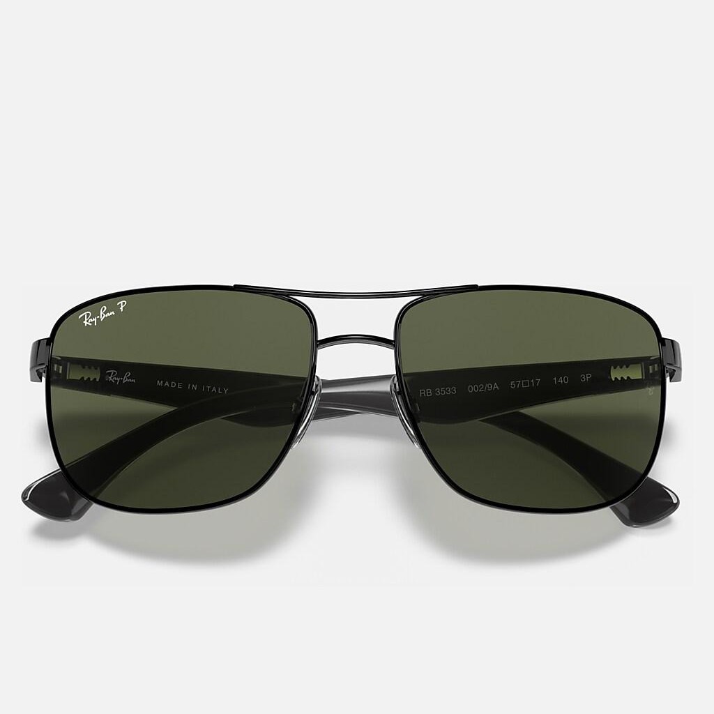 Kính Ray-Ban Rb3533 Polarized Đen Xanh Lá