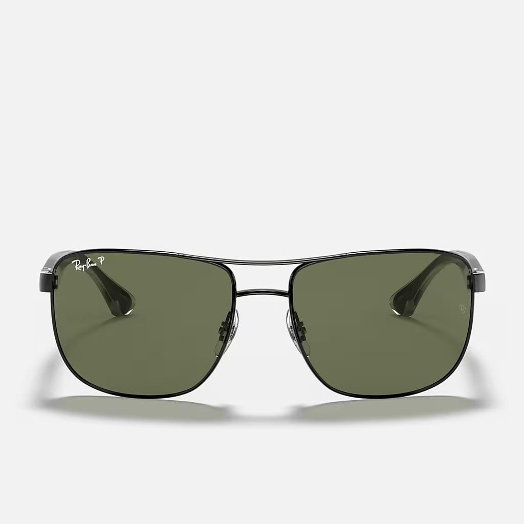 Kính Ray-Ban Rb3533 Polarized Đen Xanh Lá